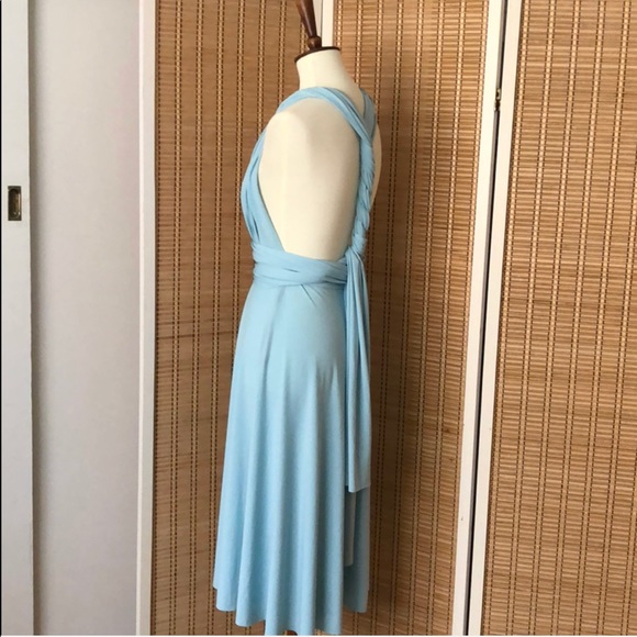 DESSY Twist Wrap Bridesmaid Dress Short Small - Picture 5 of 7